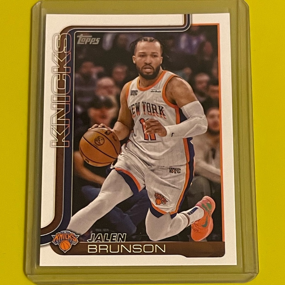 Jalen Brunson #14 2025-26 Topps Basketball Trading Card